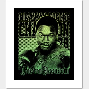 Larry Holmes Distressed Gradient 4 Posters and Art